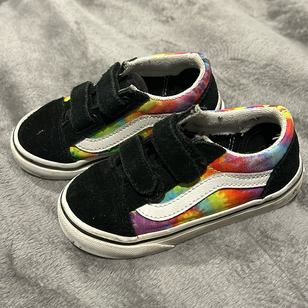 Toddler Velcro rainbow vans